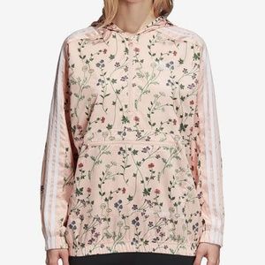 Adidas Pink Floral Windbreaker